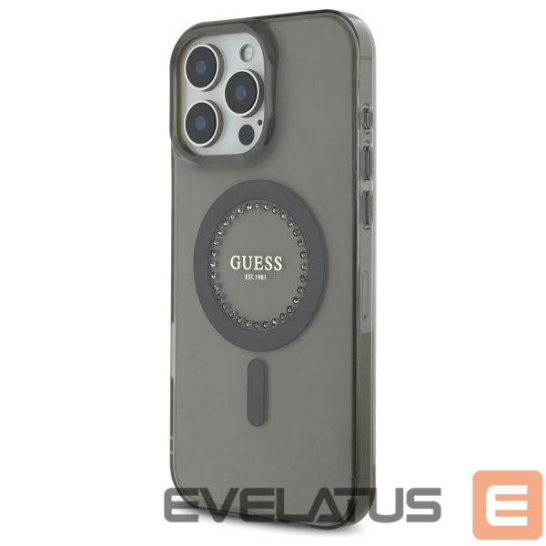 Other Phone Accessory Guess Guess IML Rhinestones MagSafe iPhone 16 Pro Case - Black
