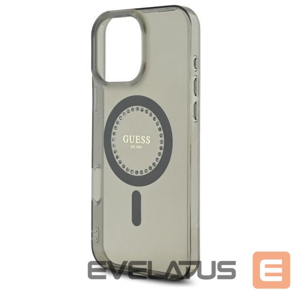 Other Phone Accessory Guess Guess IML Rhinestones MagSafe iPhone 16 Pro Case - Black