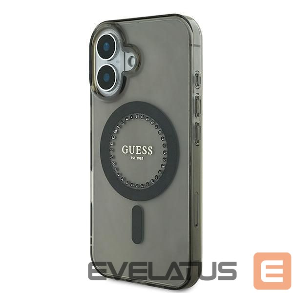 Other Phone Accessory Guess Guess IML Rhinestones MagSafe iPhone 16 Case - Black