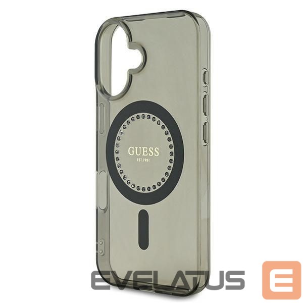 Other Phone Accessory Guess Guess IML Rhinestones MagSafe iPhone 16 Case - Black