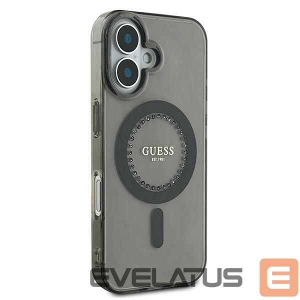 Other Phone Accessory Guess Guess IML Rhinestones MagSafe iPhone 16 Case - Black