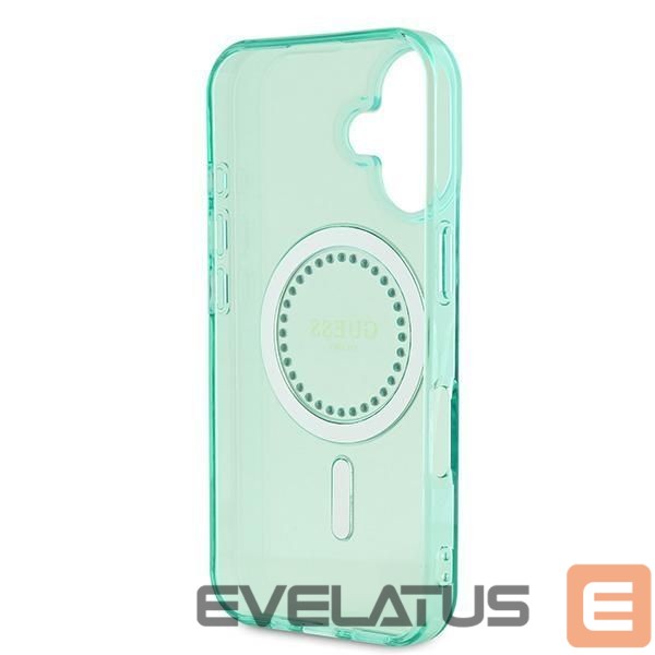 Other Phone Accessory Guess Guess IML Rhinestones MagSafe iPhone 16 Case - Green