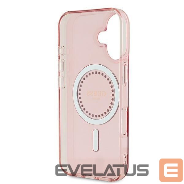 Other Phone Accessory Guess Guess IML Rhinestones MagSafe iPhone 16 Case - Pink