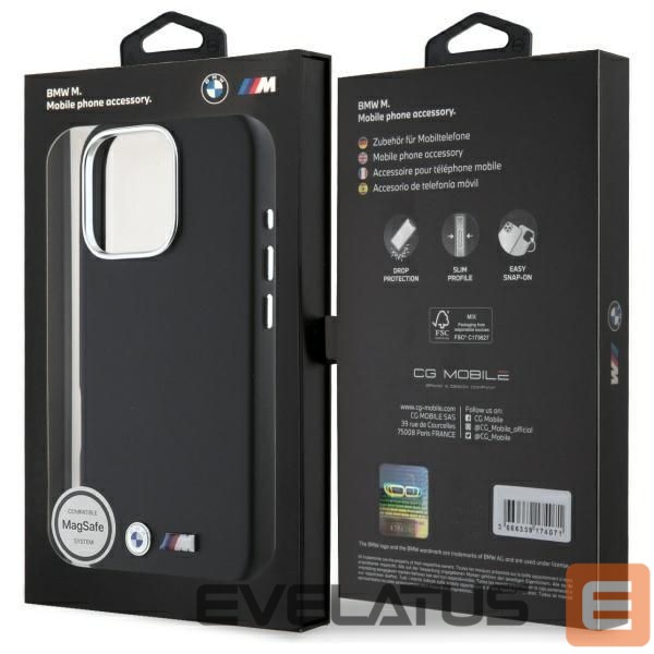 Other Phone Accessory BMW BMW M Smooth Full Wrapped Metal MagSafe case for iPhone 16 Pro - black