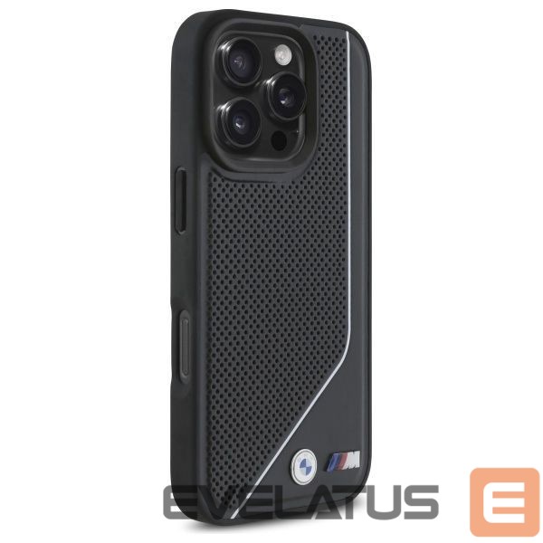 Other Phone Accessory BMW BMW M Perforated Twisted Line MagSafe case for iPhone 16 Pro - black
