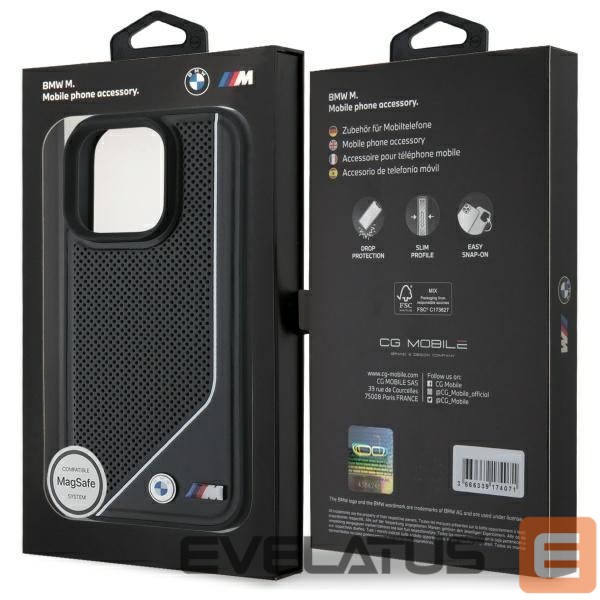 Other Phone Accessory BMW BMW M Perforated Twisted Line MagSafe case for iPhone 16 Pro - black