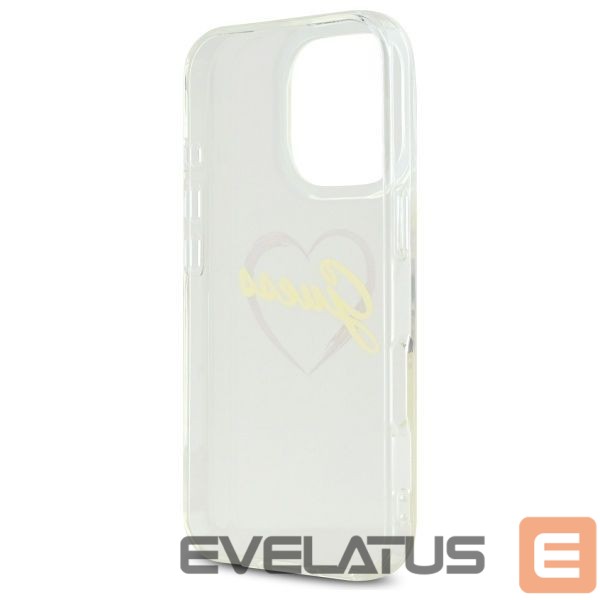 Other Phone Accessory Guess Guess IML Heart Case for iPhone 16 Pro - Transparent