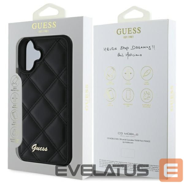 Other Phone Accessory Guess Guess New 4G Triangle case for iPhone 16 - black