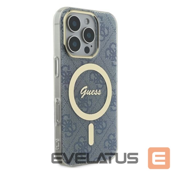Other Phone Accessory Guess Guess IML 4G MagSafe iPhone 16 Pro Case - Blue