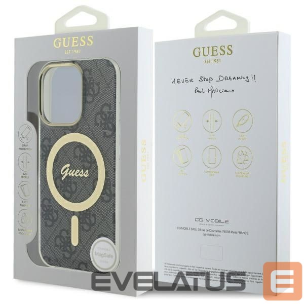 Other Phone Accessory Guess Guess IML 4G MagSafe iPhone 16 Pro Case - Black