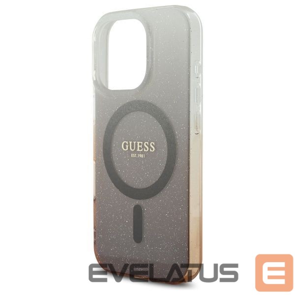 Other Phone Accessory Guess Guess IML Glitter Gradient MagSafe iPhone 16 Pro Case - Brown