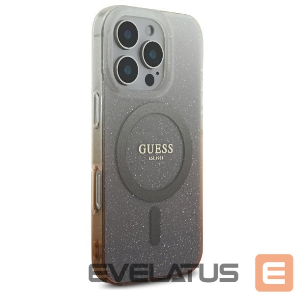 Other Phone Accessory Guess Guess IML Glitter Gradient MagSafe iPhone 16 Pro Case - Brown