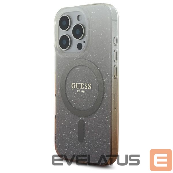 Other Phone Accessory Guess Guess IML Glitter Gradient MagSafe iPhone 16 Pro Case - Brown