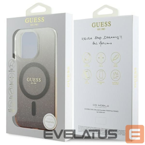 Other Phone Accessory Guess Guess IML Glitter Gradient MagSafe iPhone 16 Pro Case - Brown
