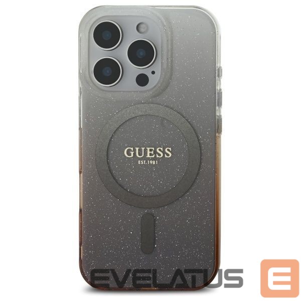 Other Phone Accessory Guess Guess IML Glitter Gradient MagSafe iPhone 16 Pro Case - Brown