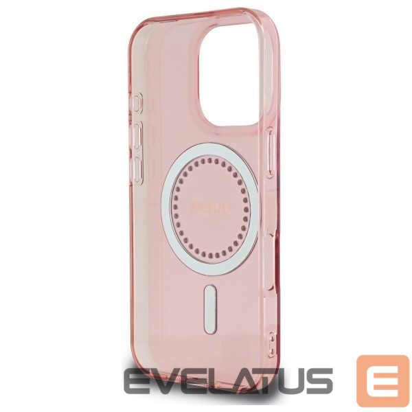 Other Phone Accessory Guess Guess IML Rhinestones MagSafe iPhone 16 Pro Case - Pink