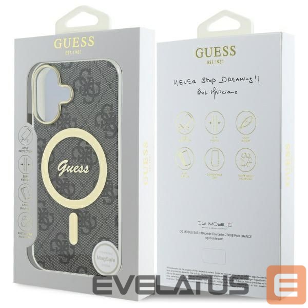 Other Phone Accessory Guess Guess IML 4G MagSafe iPhone 16 Case - Black