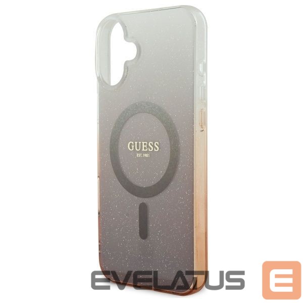 Other Phone Accessory Guess Guess IML Glitter Gradient MagSafe iPhone 16 Case - Brown