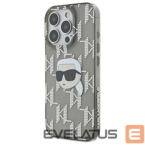 Other Phone Accessory Karl Lagerfeld Karl Lagerfeld IML Karl Head Electroplated iPhone 16 Pro Case - Black