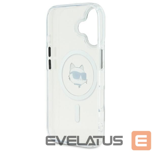 Other Phone Accessory Karl Lagerfeld Karl Lagerfeld IML Metal Choupette Head MagSafe case for iPhone 16 Plus - white