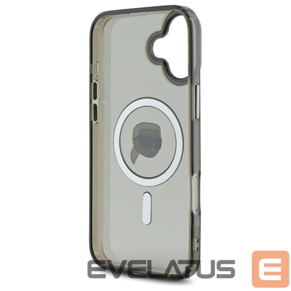 Other Phone Accessory Karl Lagerfeld Karl Lagerfeld IML Metal Karl Head MagSafe iPhone 16 Plus Case - Black