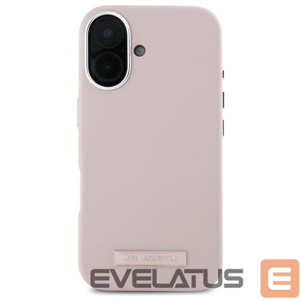Other Phone Accessory Karl Lagerfeld Karl Lagerfeld FW Metal Plate MagSafe iPhone 16 Case - Pink