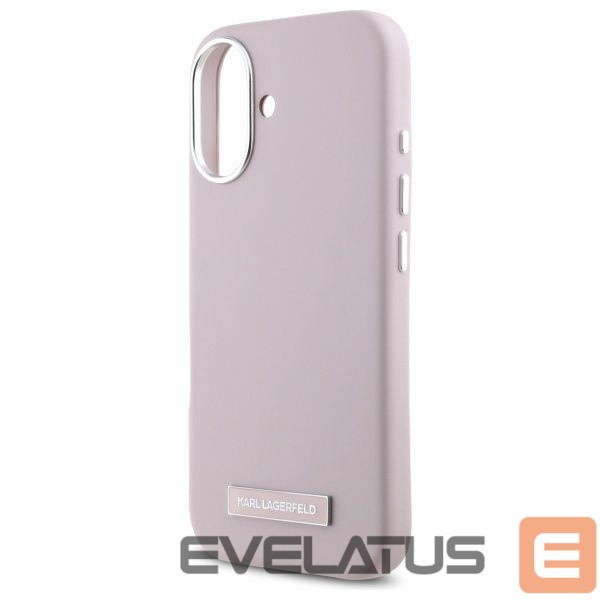 Other Phone Accessory Karl Lagerfeld Karl Lagerfeld FW Metal Plate MagSafe iPhone 16 Case - Pink