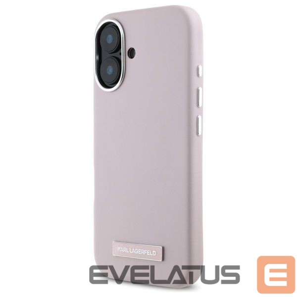 Other Phone Accessory Karl Lagerfeld Karl Lagerfeld FW Metal Plate MagSafe iPhone 16 Case - Pink