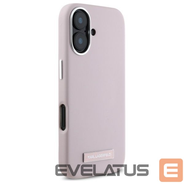 Other Phone Accessory Karl Lagerfeld Karl Lagerfeld FW Metal Plate MagSafe iPhone 16 Case - Pink