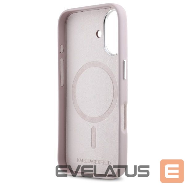 Other Phone Accessory Karl Lagerfeld Karl Lagerfeld FW Metal Plate MagSafe iPhone 16 Case - Pink