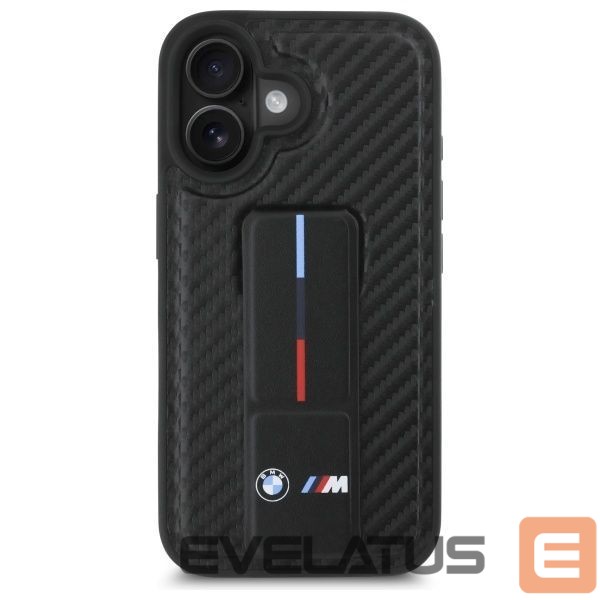 Other Phone Accessory BMW BMW M Grip Stand Smooth and Carbon case for iPhone 16 - black