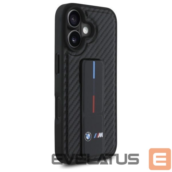 Other Phone Accessory BMW BMW M Grip Stand Smooth and Carbon case for iPhone 16 - black