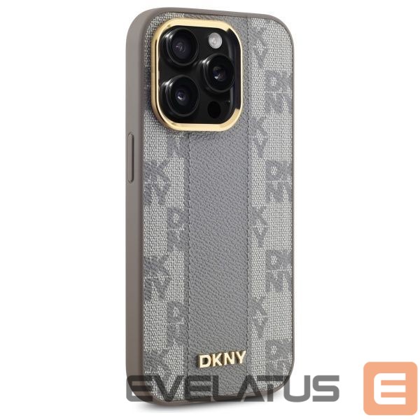 Other Phone Accessory DKNY DKNY Leather Checkered Mono Pattern MagSafe iPhone 14 Pro Case - Beige