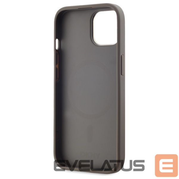 Other Phone Accessory DKNY DKNY Leather Checkered Mono Pattern MagSafe iPhone 15 Plus Case - Beige