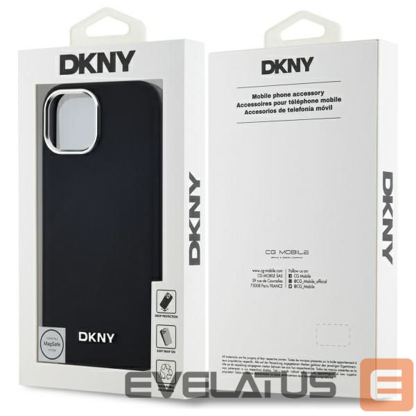 Other Phone Accessory DKNY DKNY Plain Logo MagSafe iPhone 15 Case - Black