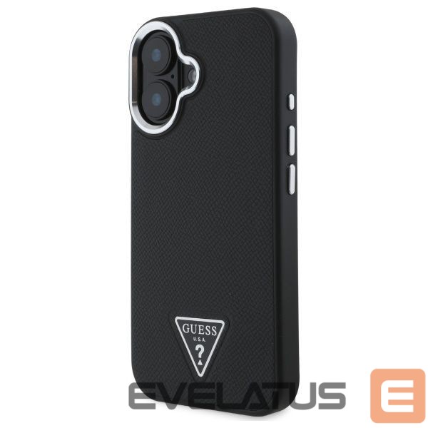 Other Phone Accessory Guess Guess Grained Triangle MagSafe case for iPhone 16 - black