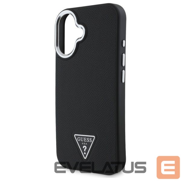 Other Phone Accessory Guess Guess Grained Triangle MagSafe case for iPhone 16 - black