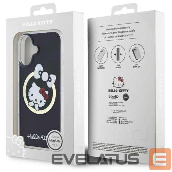 Other Phone Accessory Hello Kitty Hello Kitty IML Fun bow Magsafe iPhone 16 Case - Black