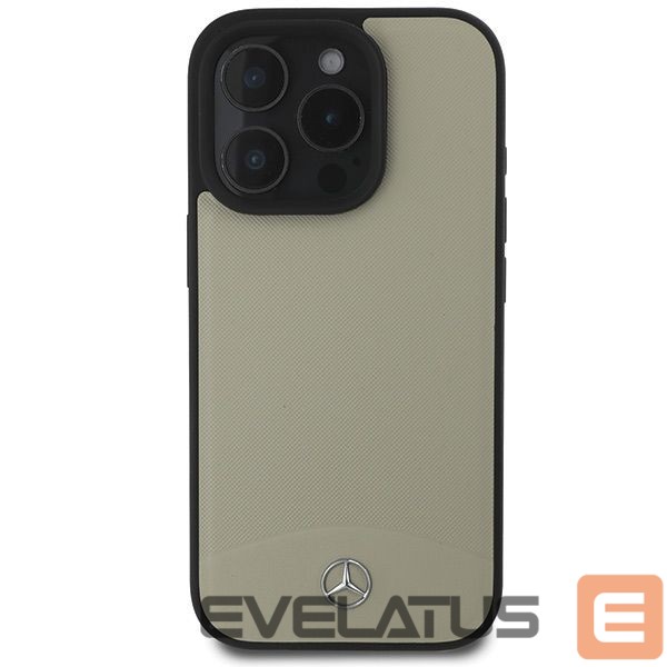 Other Phone Accessory Mercedes-Benz Mercedes MB Textured and Plain Leather MagSafe case for iPhone 16 Pro Max - beige