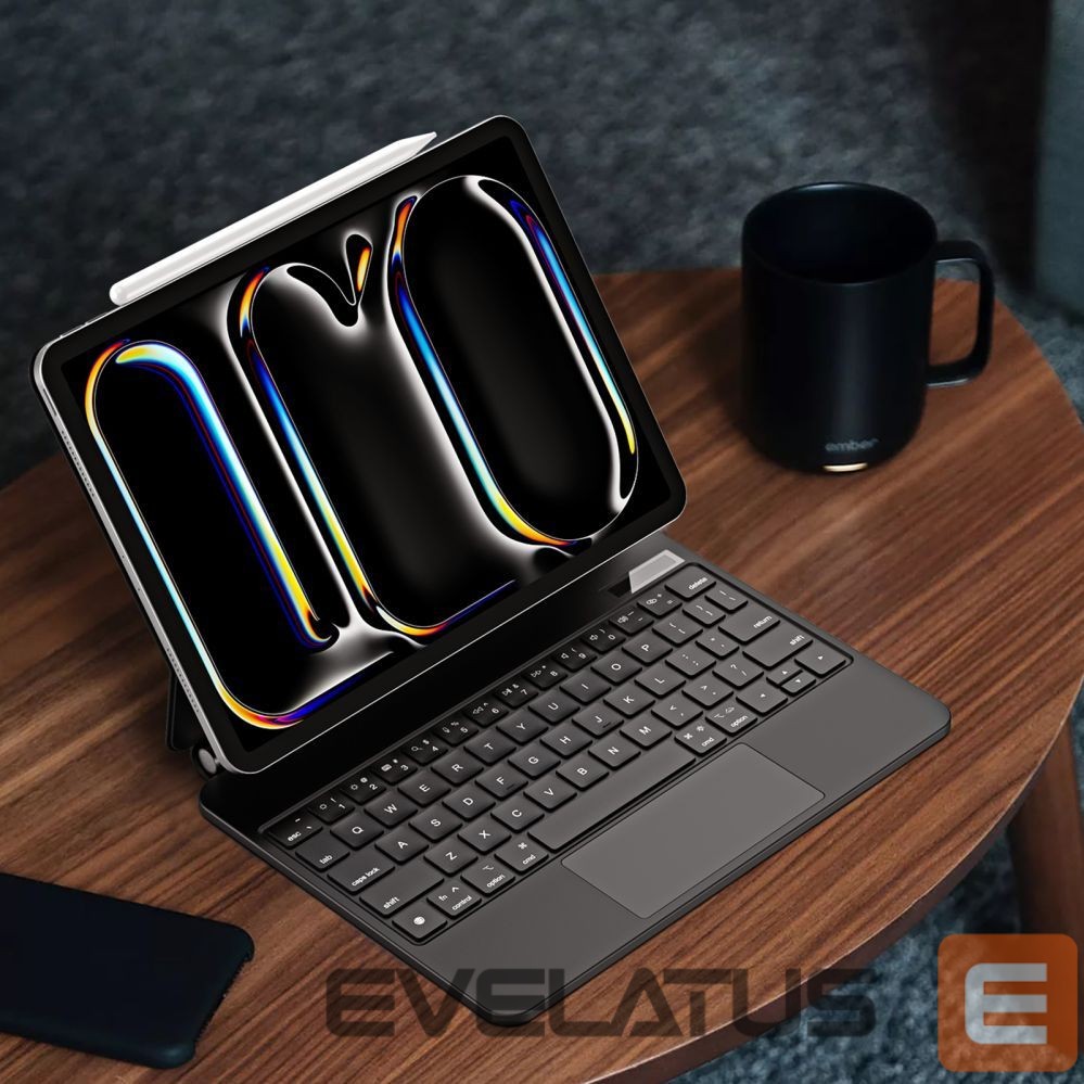 Back panel cover Dux Ducis Dux Ducis Keyboard (MK Series) Case with Bluetooth Keyboard for iPad Pro 11" 2024 - Black