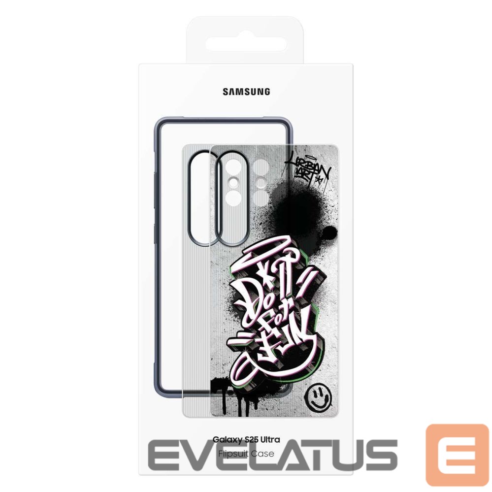 Back panel cover Samsung Samsung Flipsuit Case Rugged EF-JS938CBEGWW for Samsung Galaxy S25 Ultra - Black