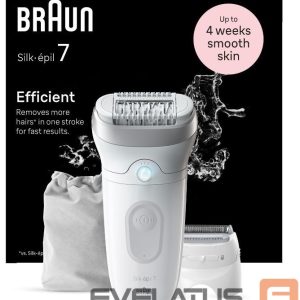Epilator Braun  Epilator | SE7-041 Silk épil 7 | Number of power levels 2 | Wet & Dry | White/Silver 