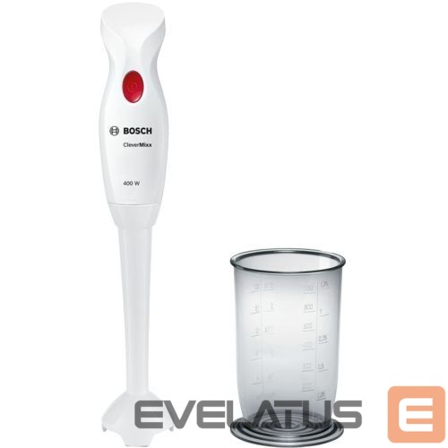 Mixers and blenders Bosch | Blender | CleverMixx MSM14100 | Hand Blender | 400 W | Number of speeds 1 | White