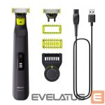 Razor Philips  Face and Body Shaver | QP6542/15 OneBlade Pro 360 | Operating time (max) 90 min | Wet & Dry | Lithium Ion | Black 