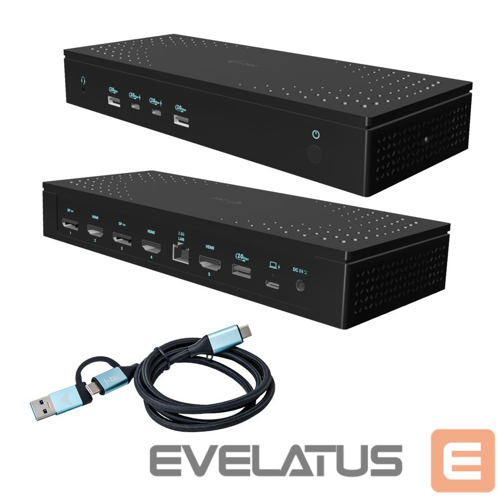 Computer accessories I-TEC I-TEC Universal 5x 4K Display DS+PD 100W
