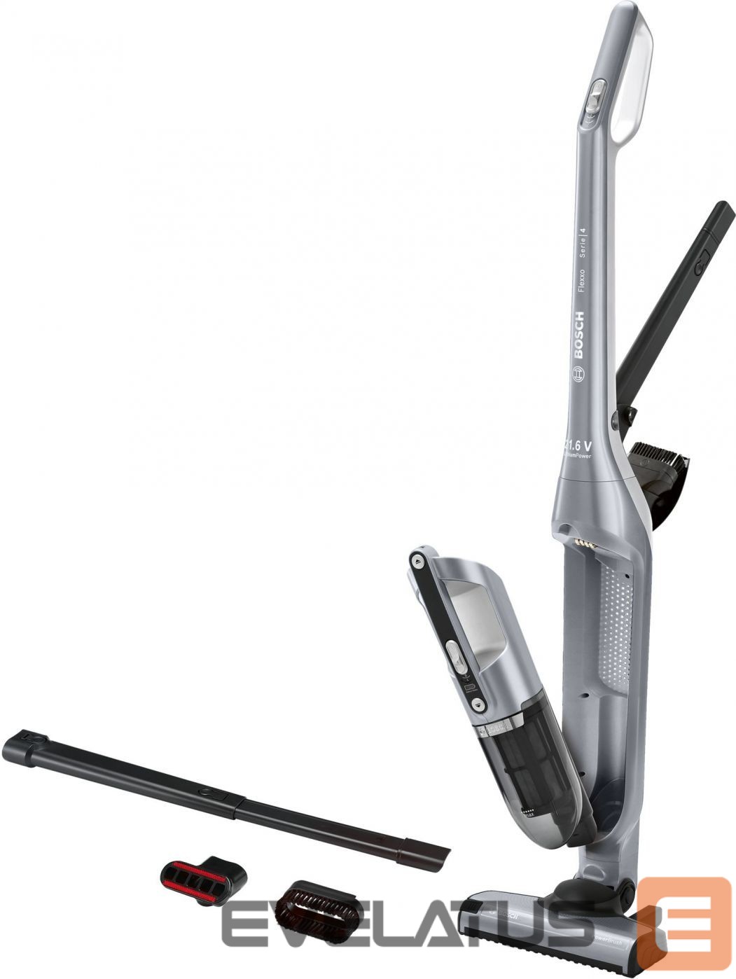 Vacuum cleaner Bosch Vacuum Cleaner | BCH3P210 Series 4 | Cordless operating | Handstick | 21.6 V | Operating time (max) 50 min | Silver | Warranty 24 month(s)