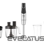 Mixers and blenders TEFAL  Blender Infinity Force Pro 5in1 HB95LD38 Hand Blender, 1200 W, Number of speeds Variable, Black/Stainless steel 