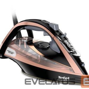Iron TEFAL  Steam Iron FV9845 3200 W, Water tank capacity 350 ml, Continuous steam 60 g/min, Black/Rose Gold 
