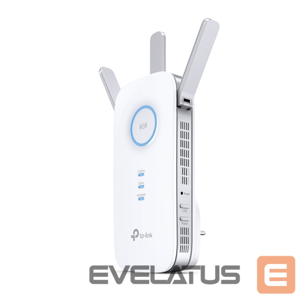 Routers TP-Link AC1900 Wi-Fi Range Extender RE550 802.11ac, 2GHz/5GHz, 600+1300 Mbit/s, 10/100/1000 Mbit/s, Ethernet LAN (RJ-45) ports 1, no PoE, Antenna type 3xExternal
