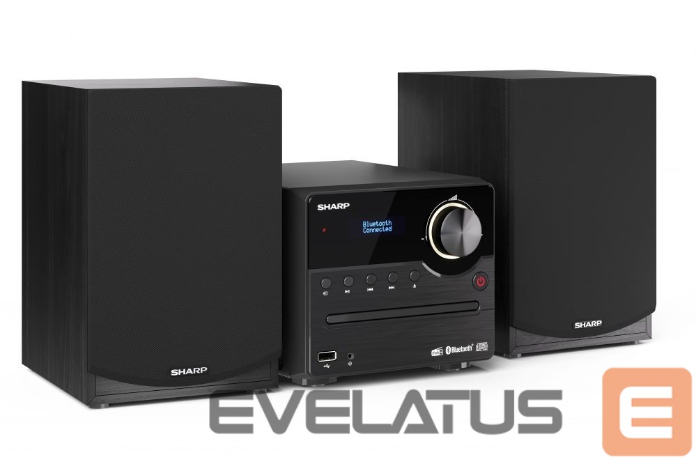 Interactive solution Sharp XL-B517D(BK) Hi-Fi Micro System, CD/FM/USB/Bluetooth v5.0, Aux-in, 45W, Black